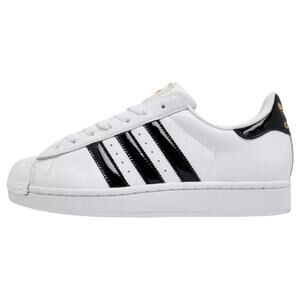 Adidas Superstar II Shoes, Cloud White/Core Black/Gold Metallic, Women 9.5, NWT